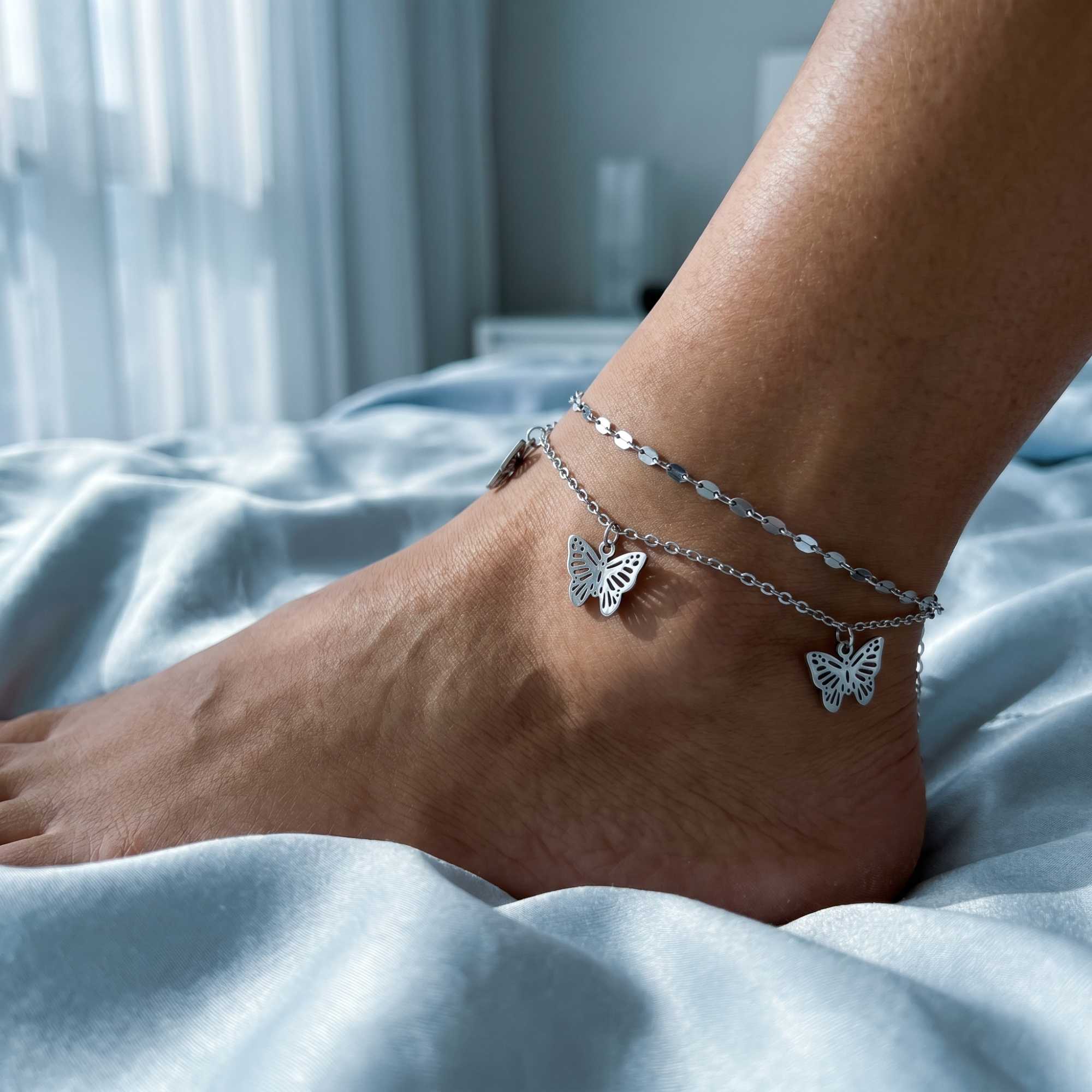 Butterfly Layered Anklet - Image 14
