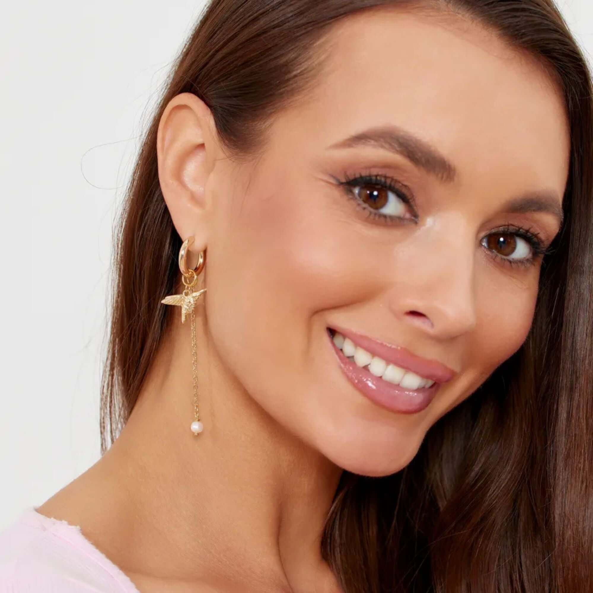 Celeste Charm Hoops - Image 6