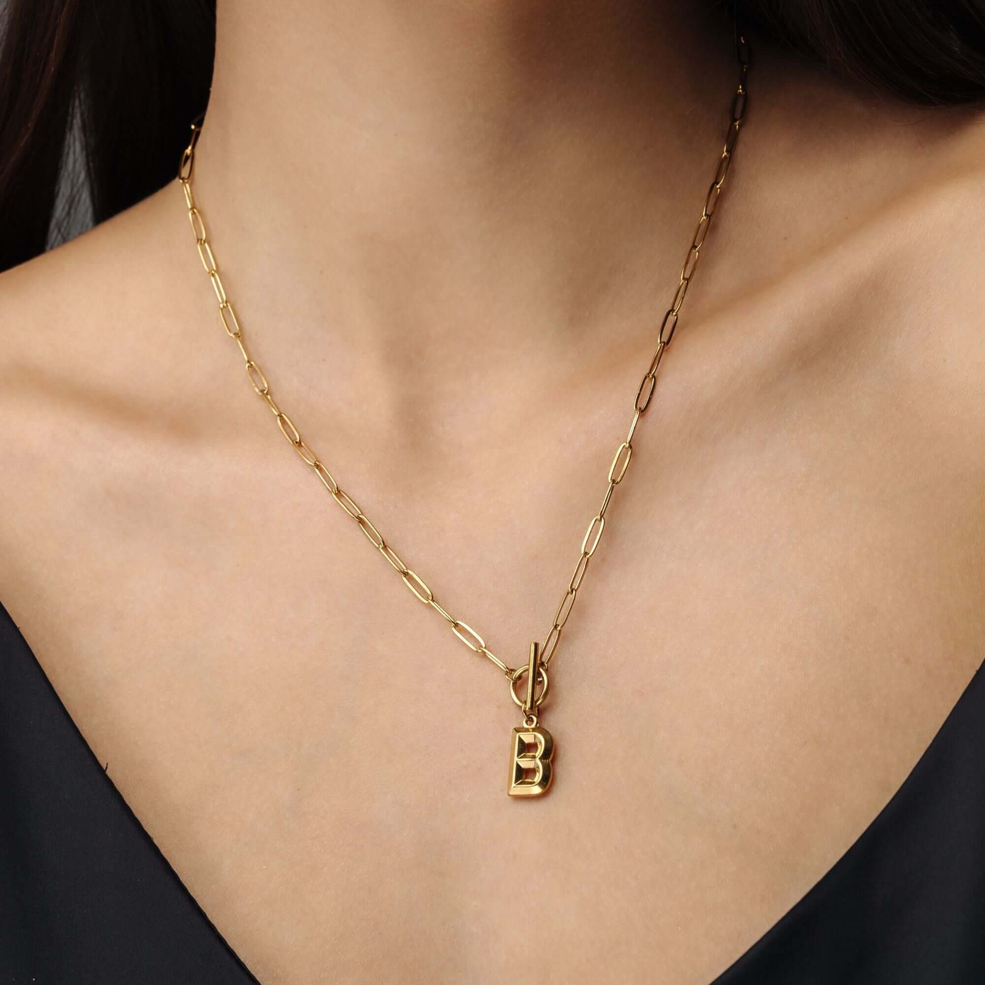 Chain Initial Necklace - Image 4