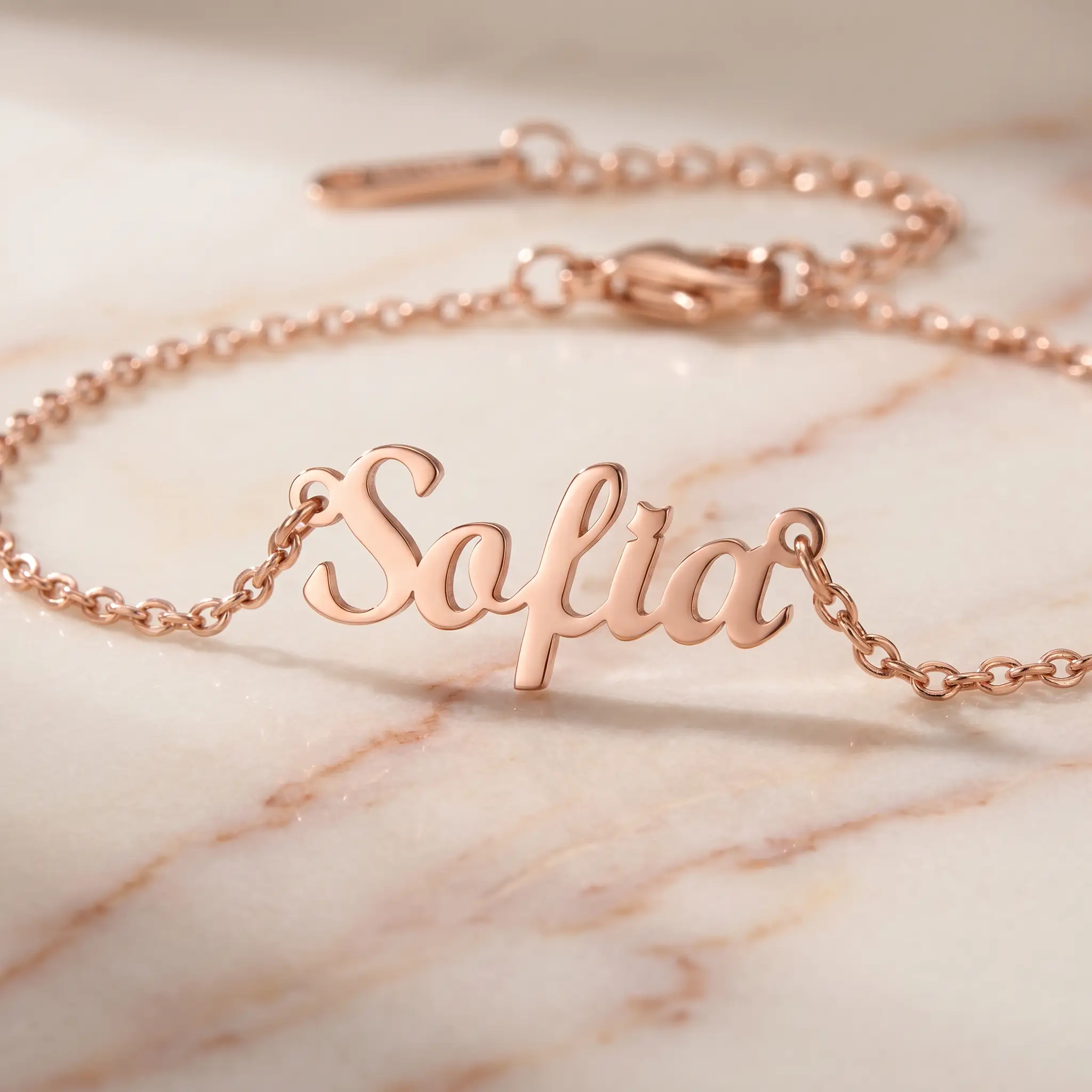 Engraved Letter Anklet - Image 19