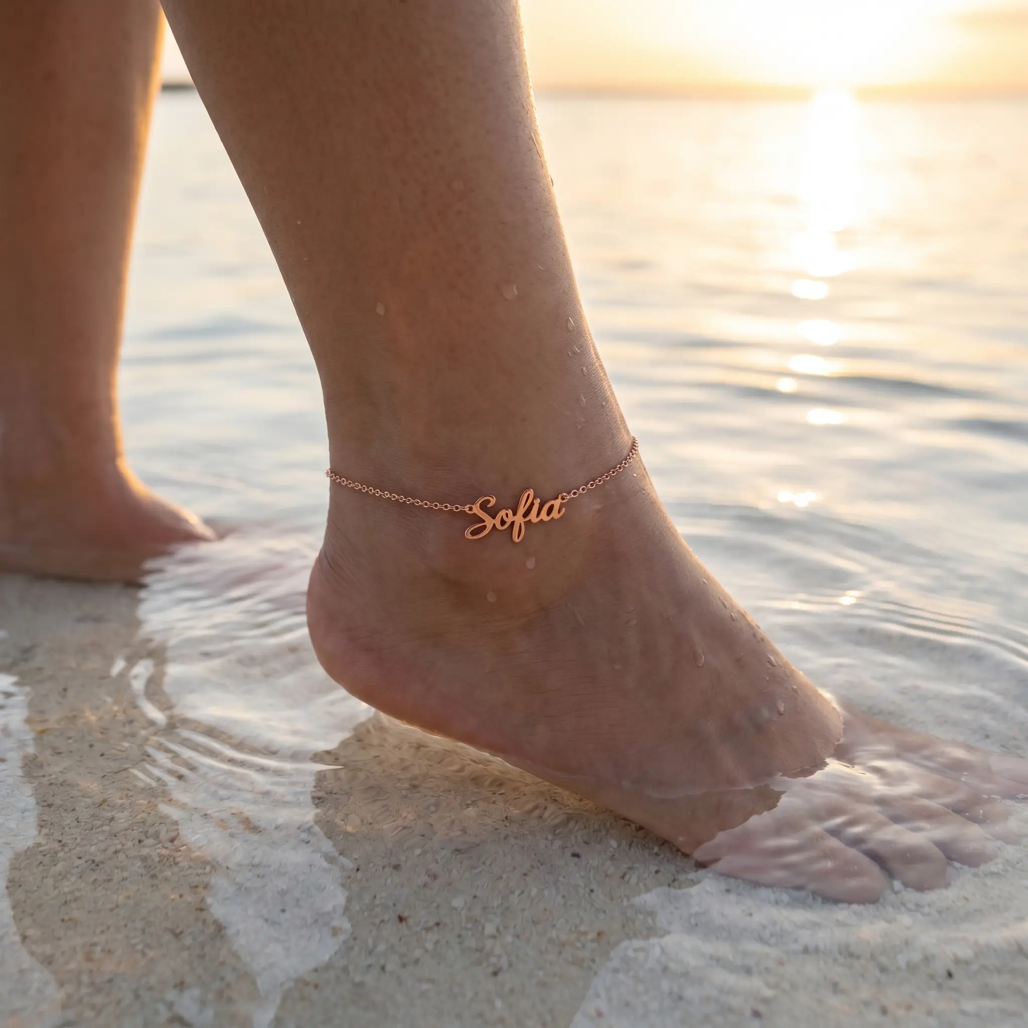 Engraved Letter Anklet - Image 20