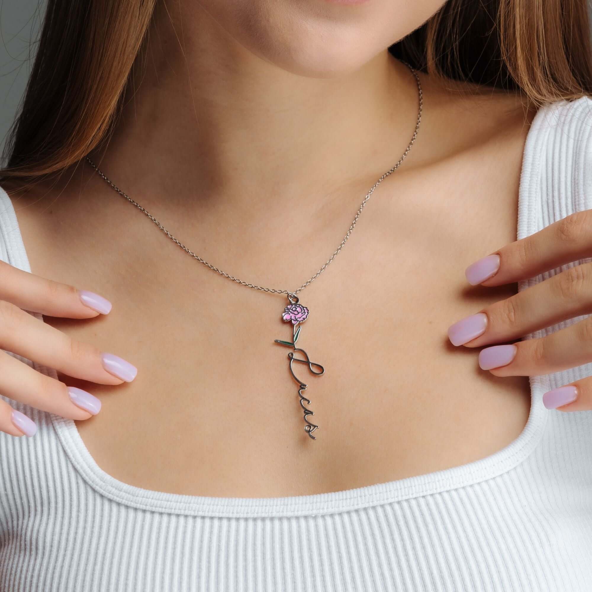 Flower Name Necklace - Image 13