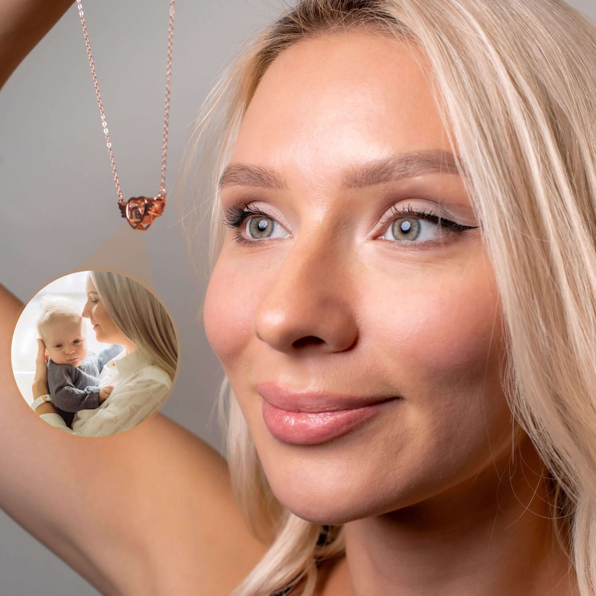 Flying Heart Photo Necklace - Image 2