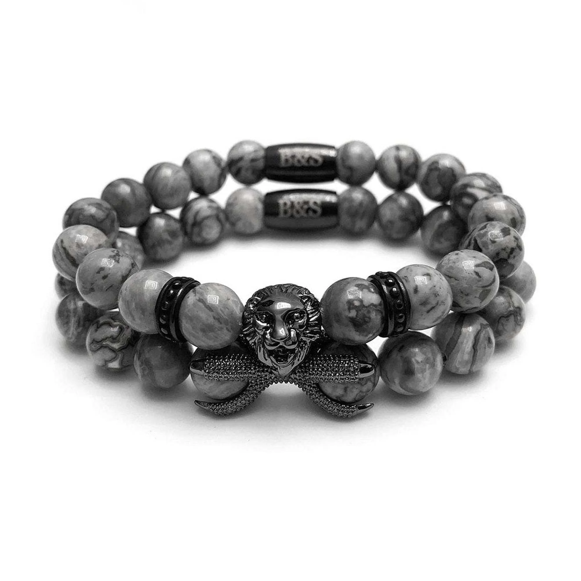 Black Lion & Grey Stones Set