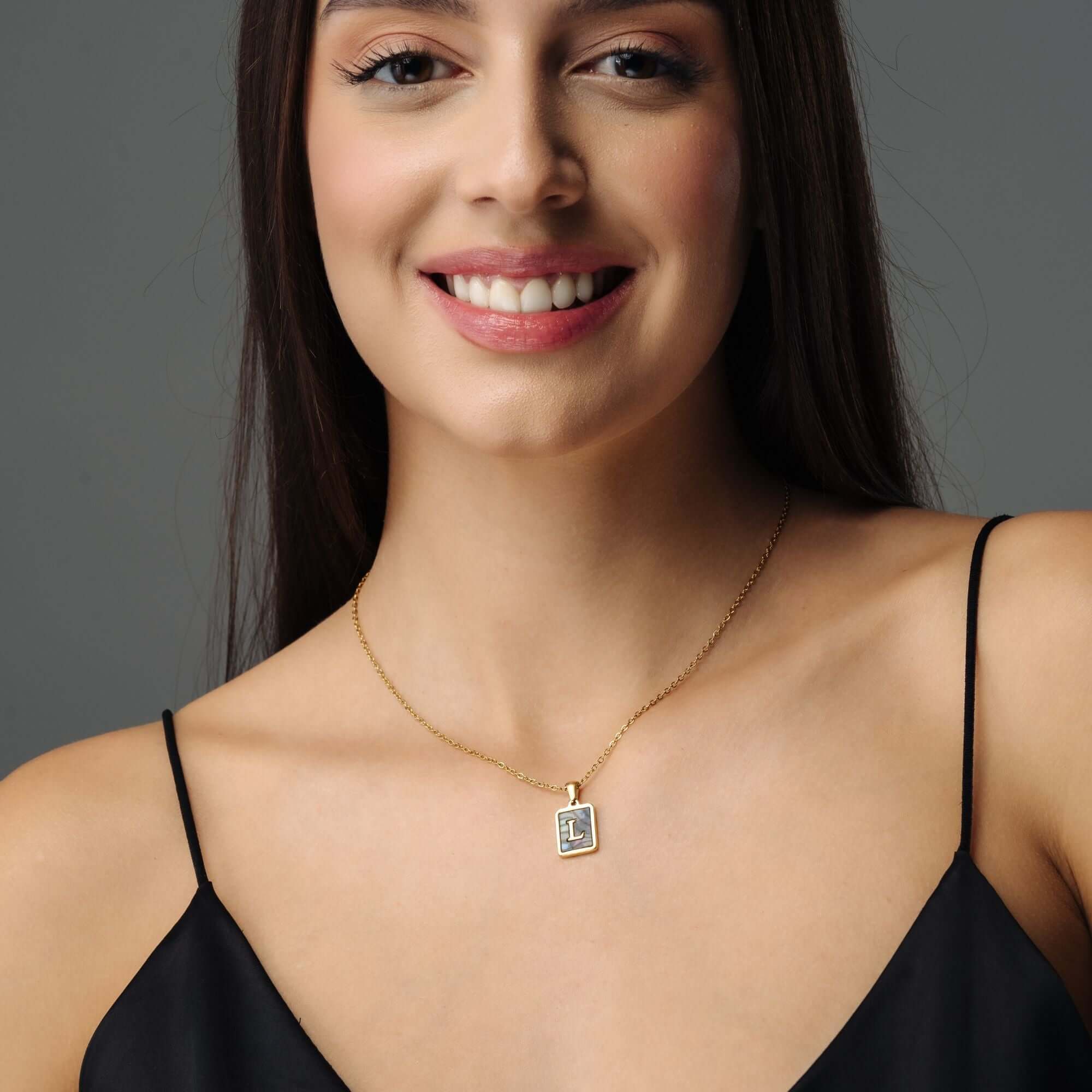 Happiness Initial Necklace - Image 3