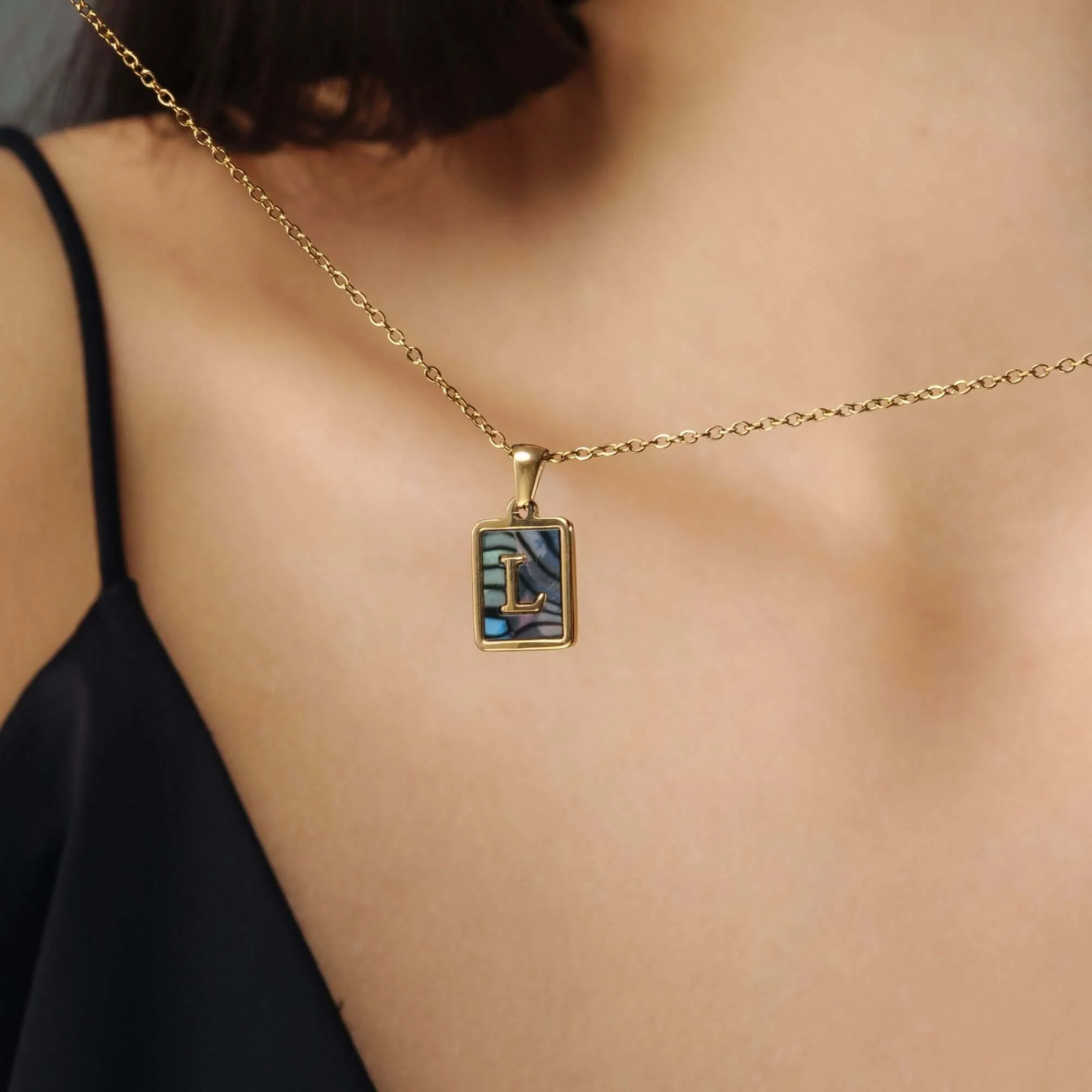Happiness Initial Necklace - Image 4