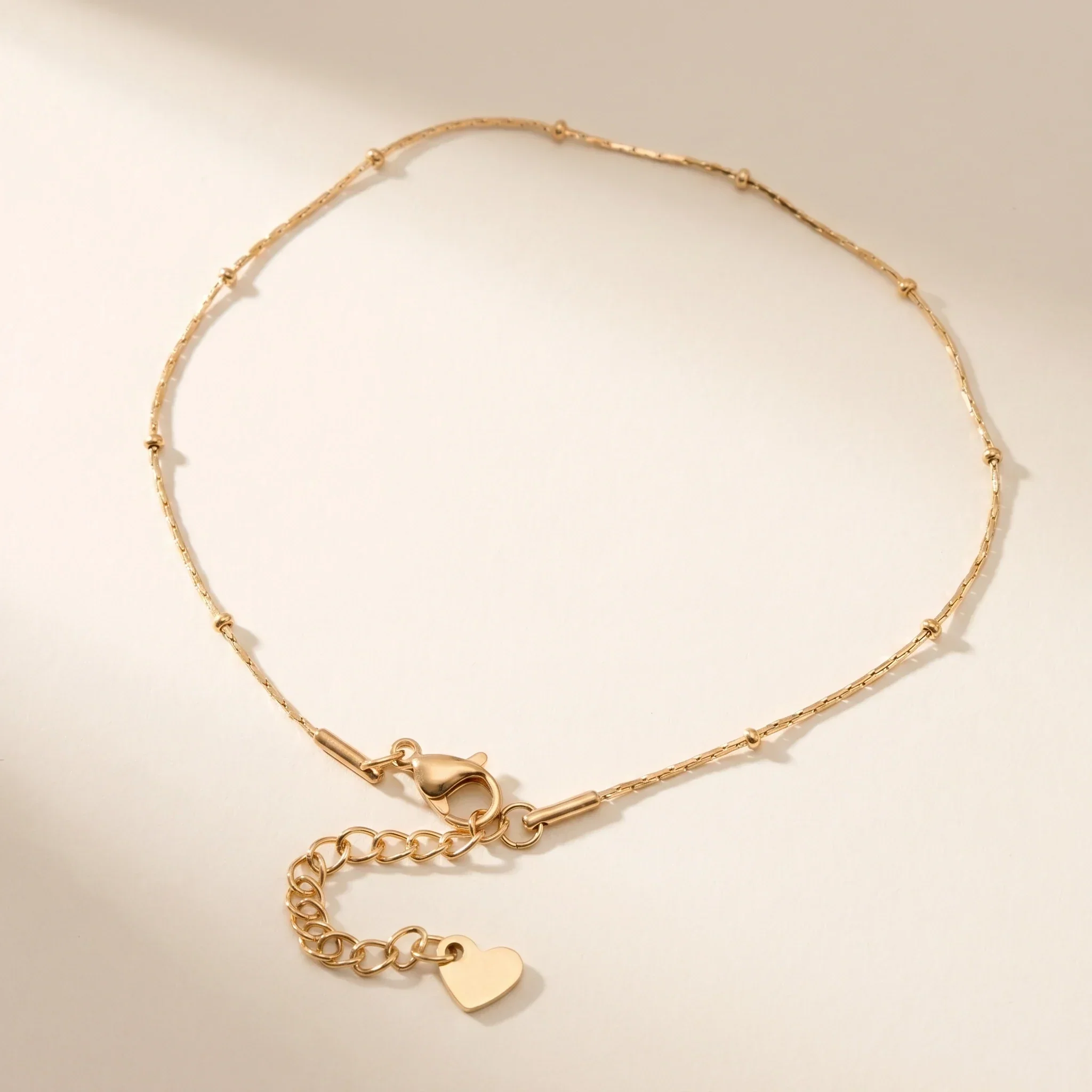 Heart Charm Anklet - Image 2