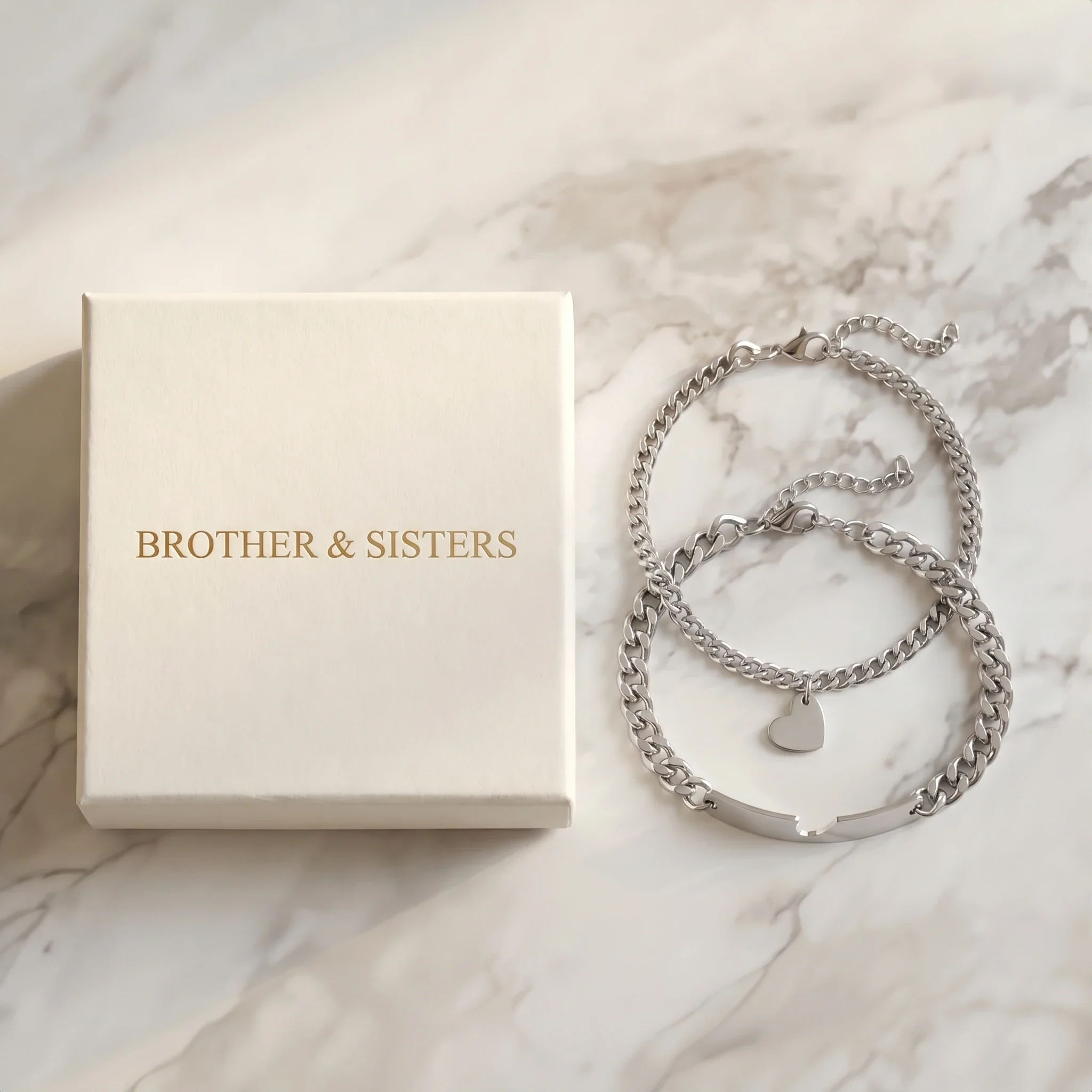 Heart Cutout Bond Matching Bracelet Set - Image 36