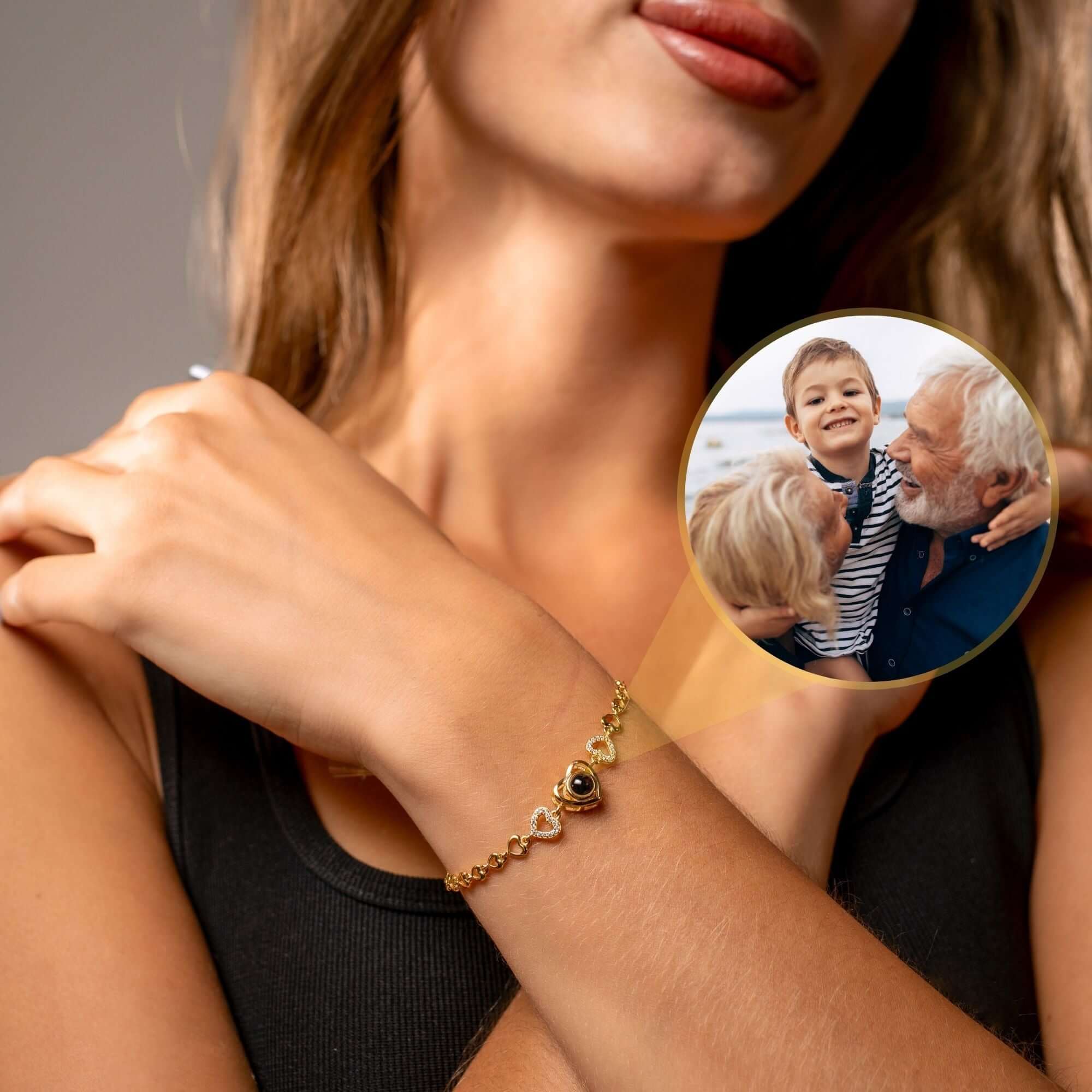 Hearts Photo Bracelet - Image 3