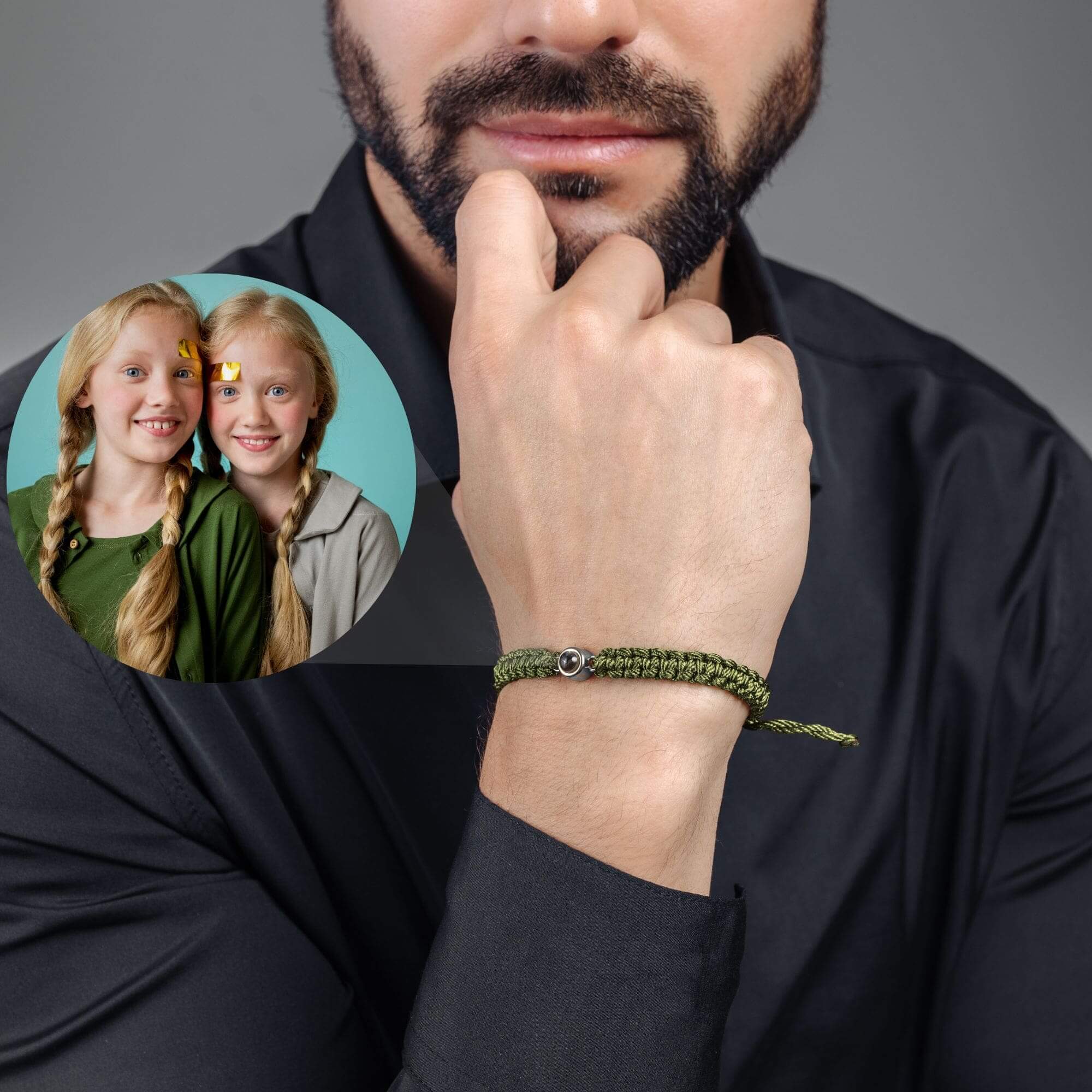 Man Olive Photo Bracelet - Image 12