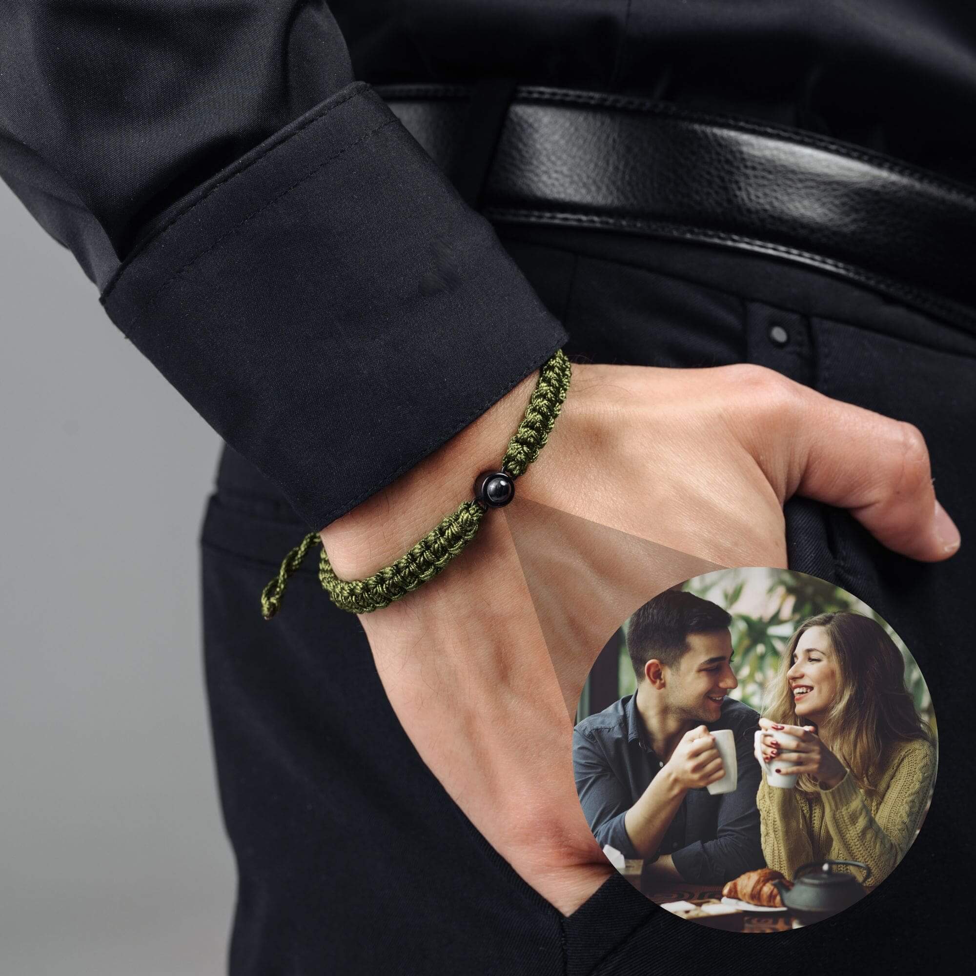 Man Olive Photo Bracelet - Image 18