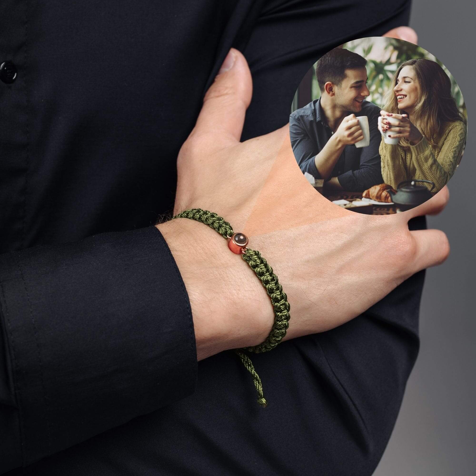 Man Olive Photo Bracelet - Image 25