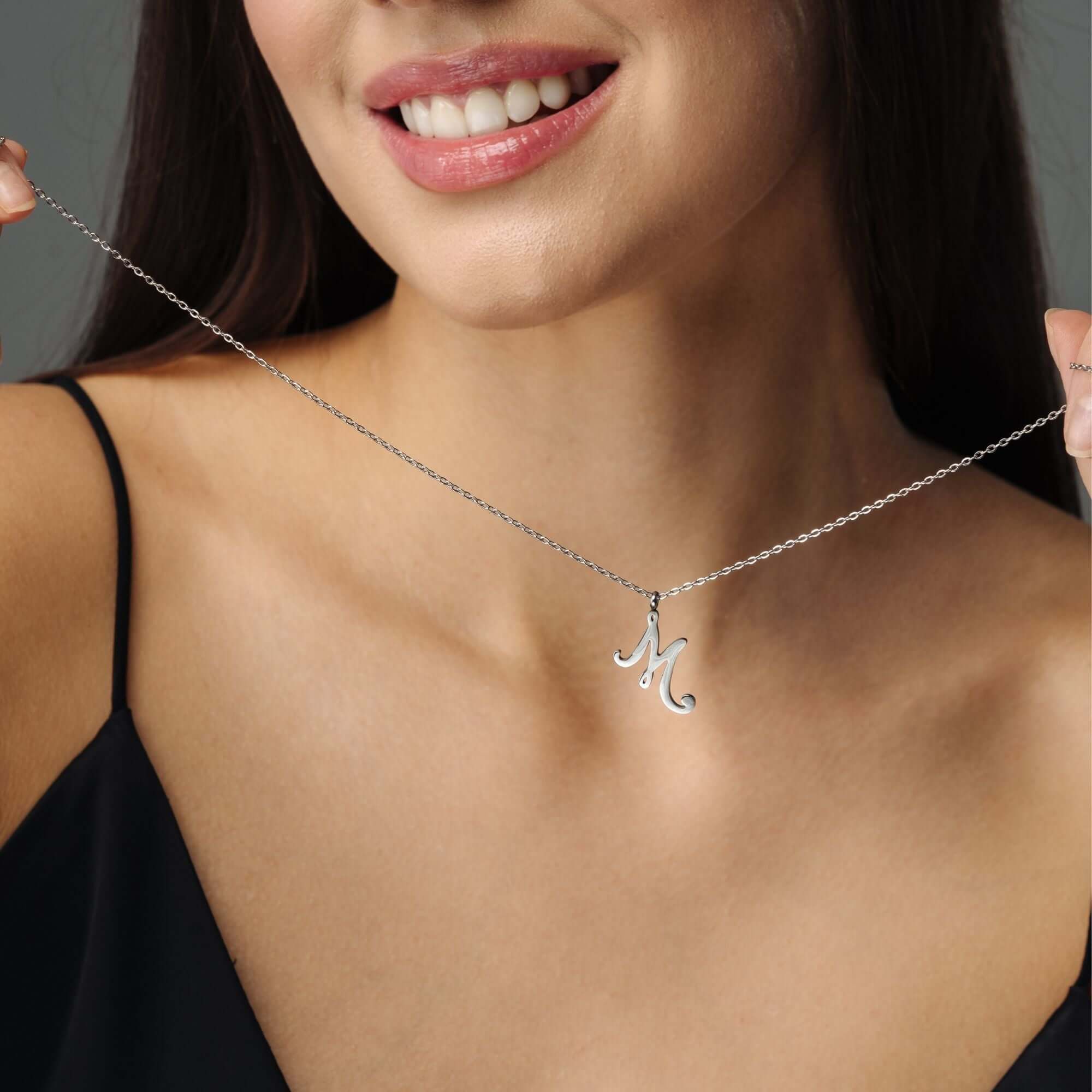 Minimalist Initial Necklace - Image 7