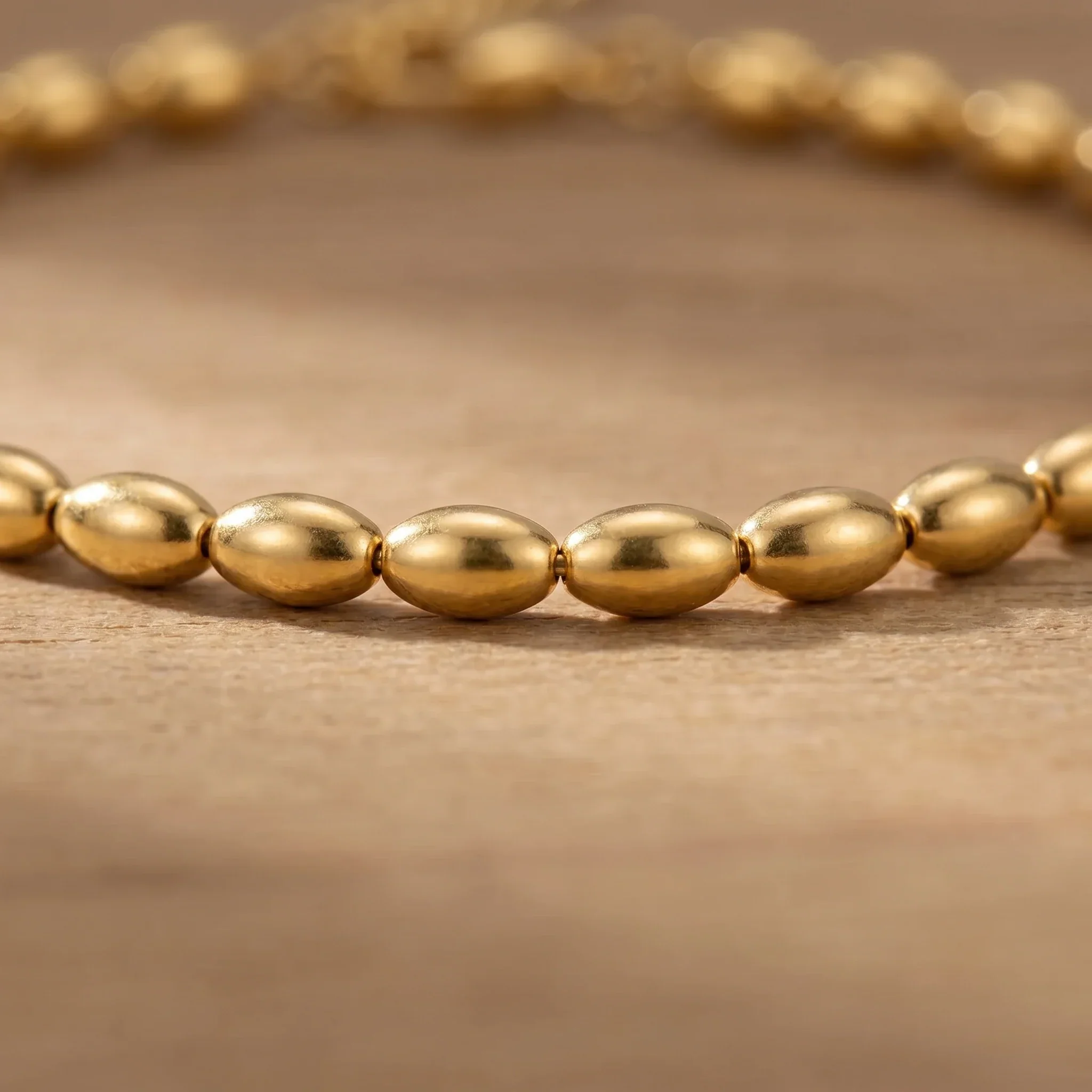 Oval Bead Anklet - Image 4