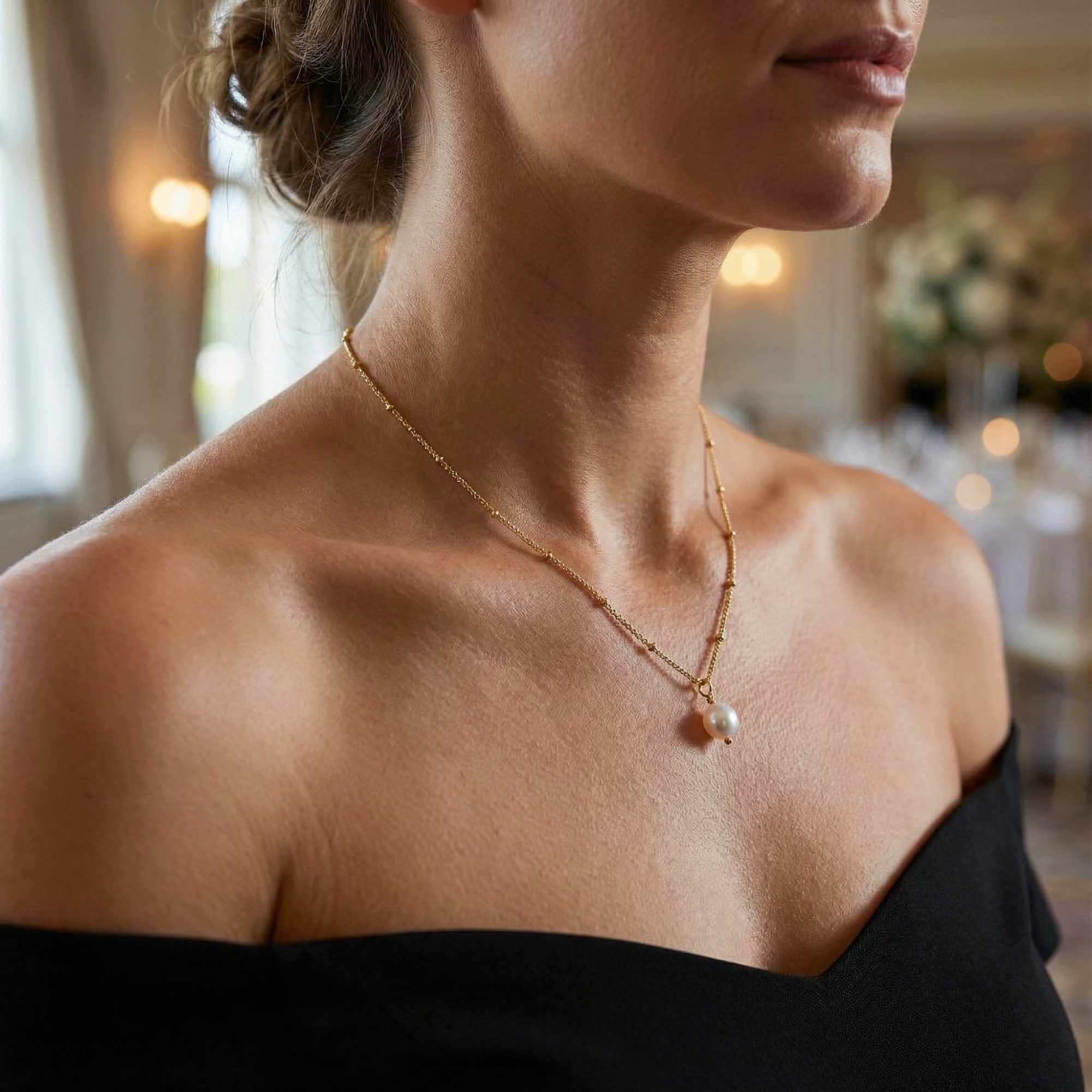 Pearl Drop Necklace - Image 13