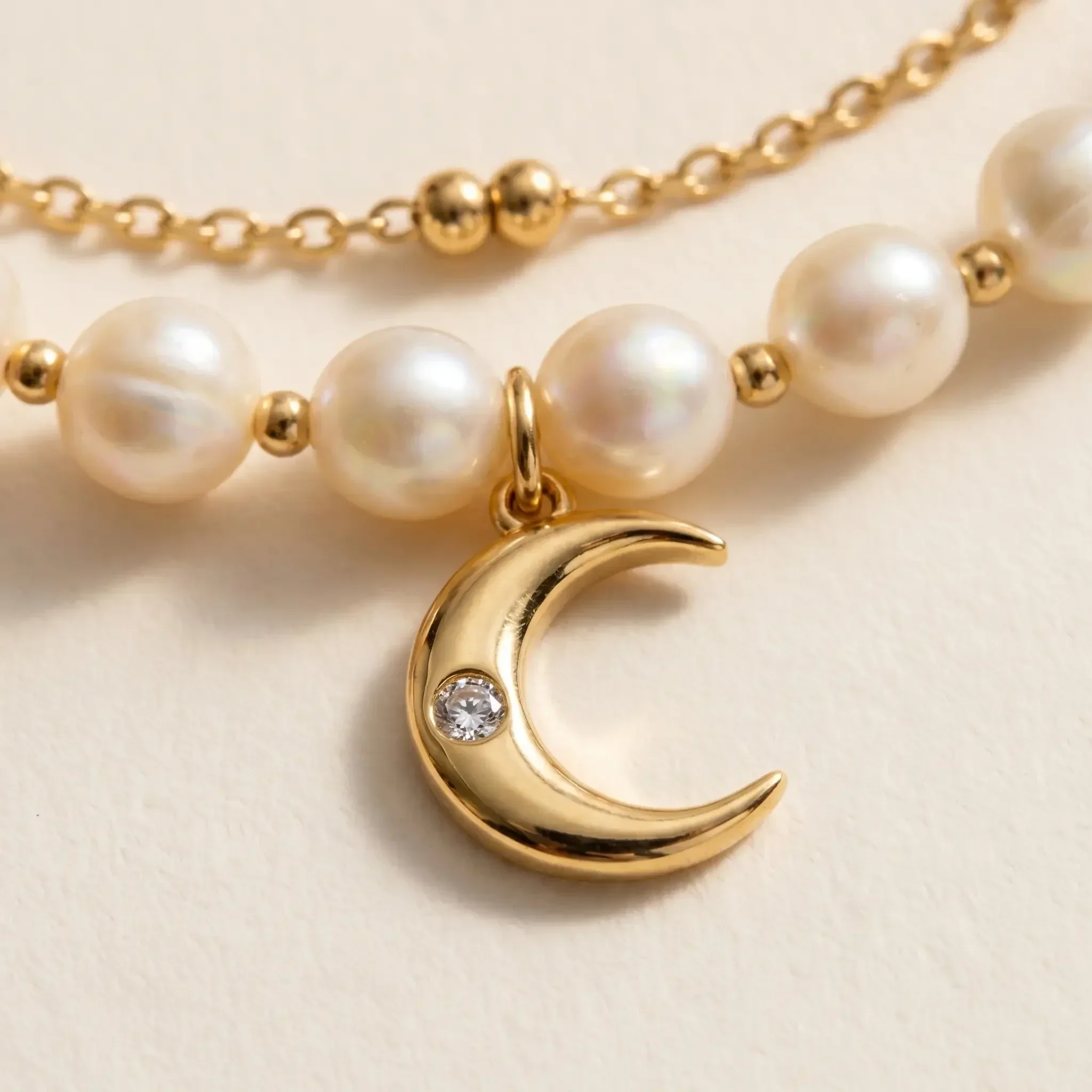 Pearl Moon Anklet Set - Image 4