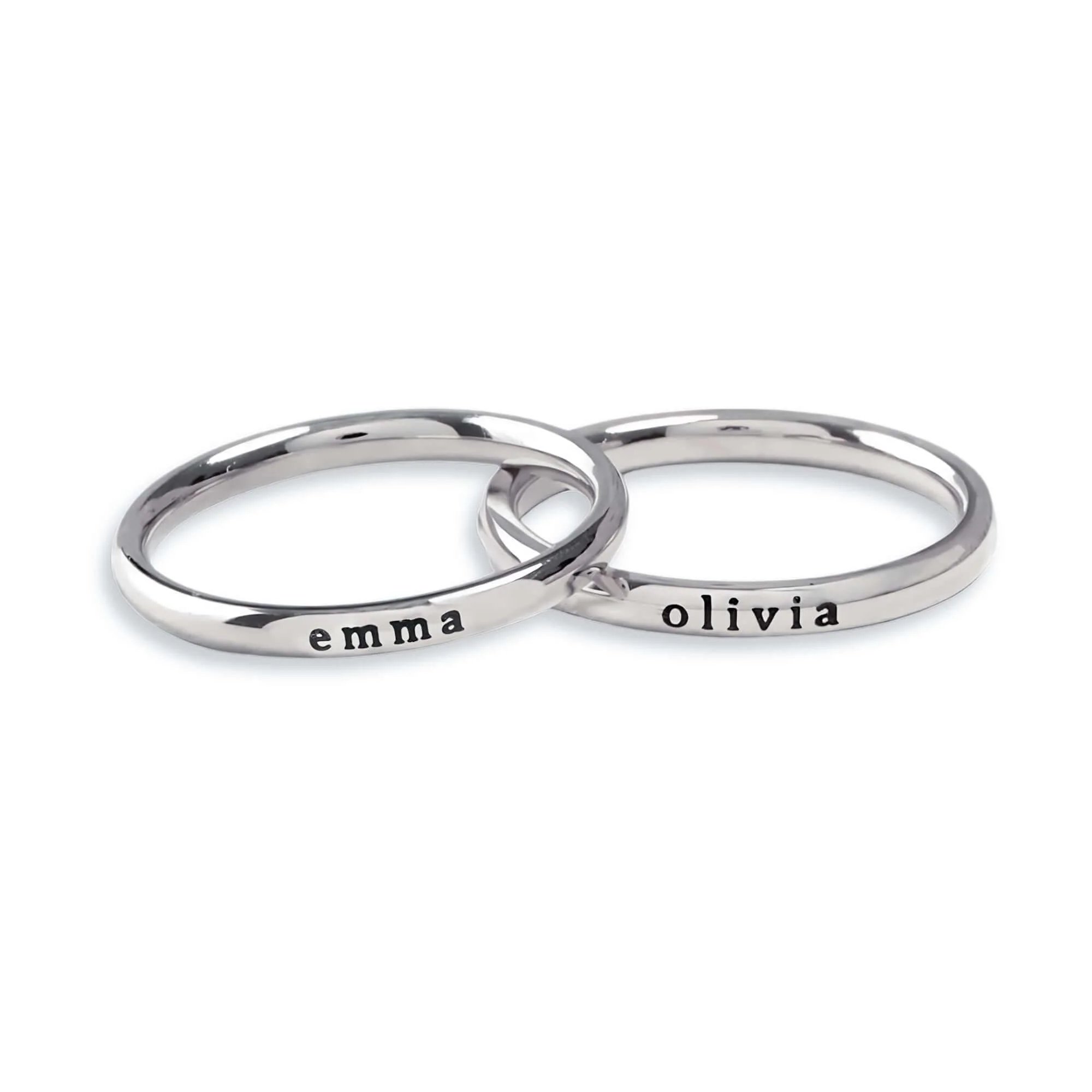 Petite Custom Name Ring - Image 16