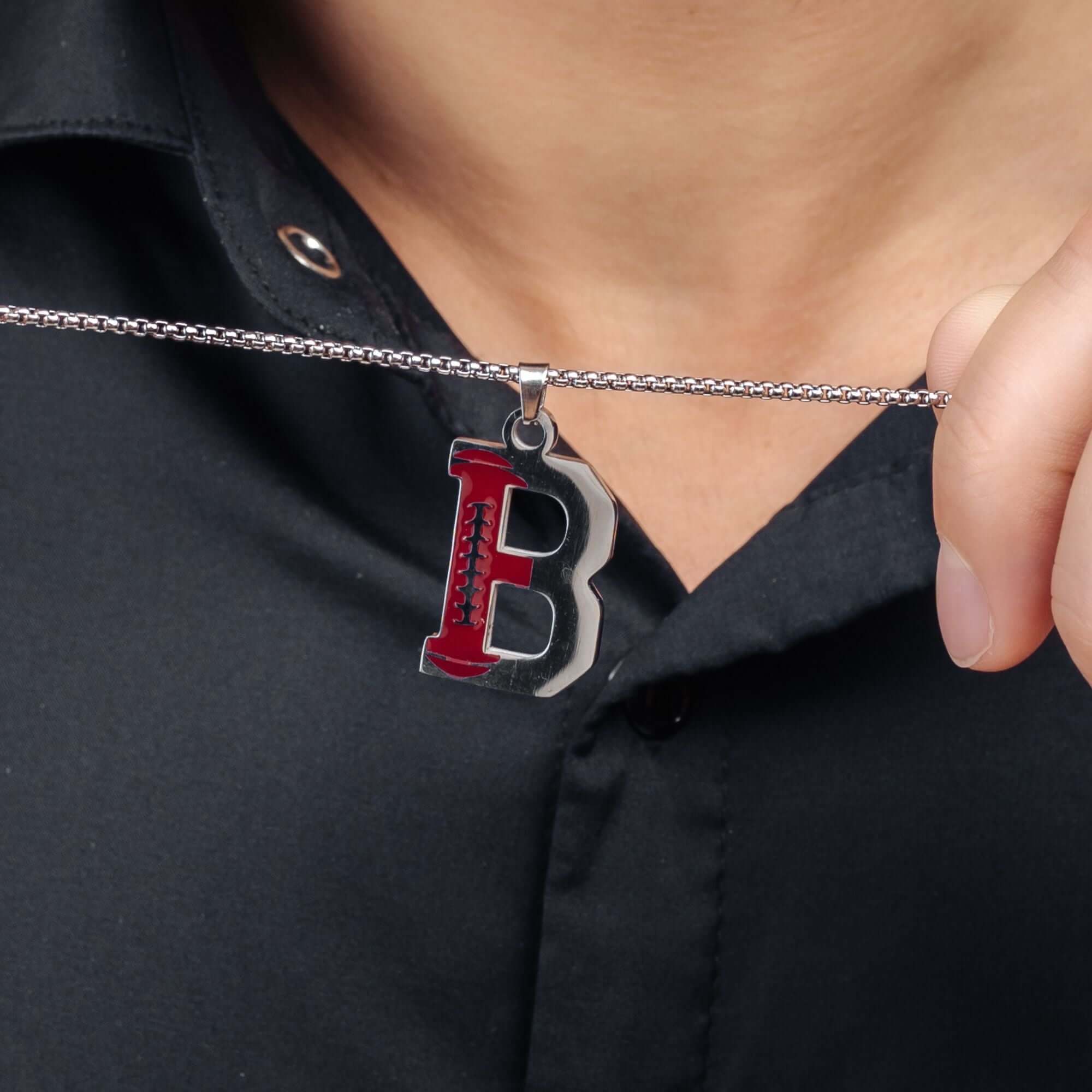 Rugby Initial Necklace - Image 2
