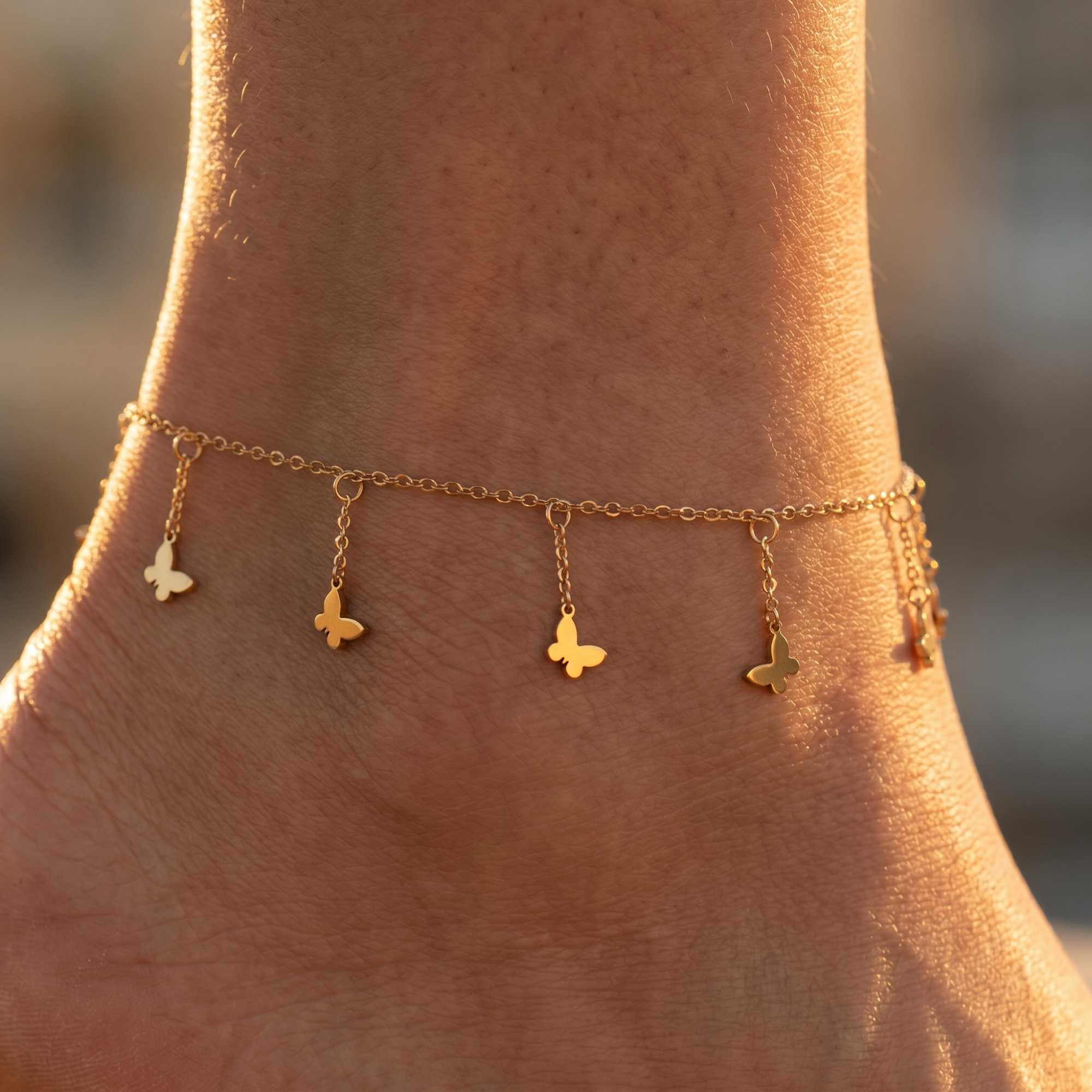 Siena Butterfly Anklet - Image 4