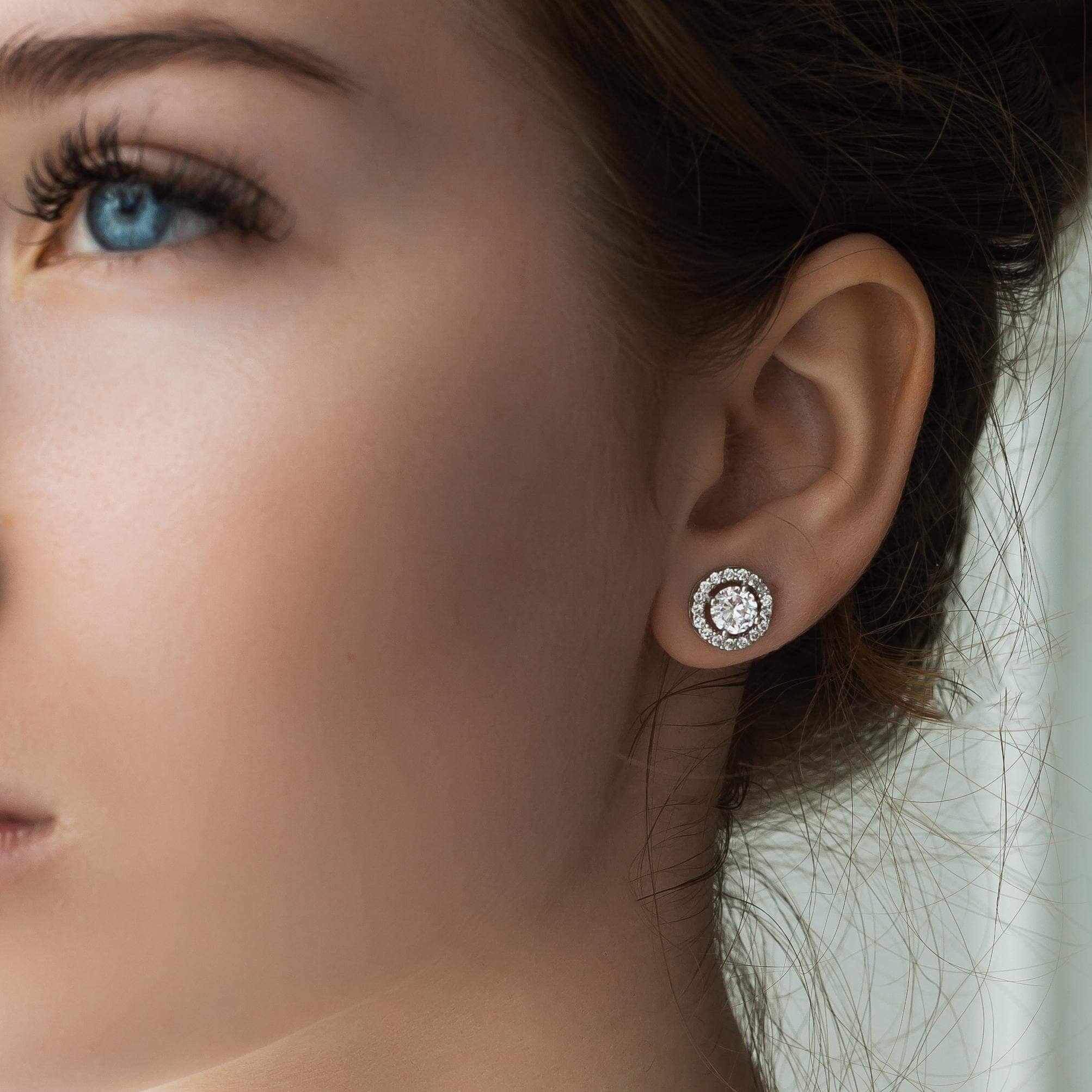 Silver Circle Earrings - Image 4