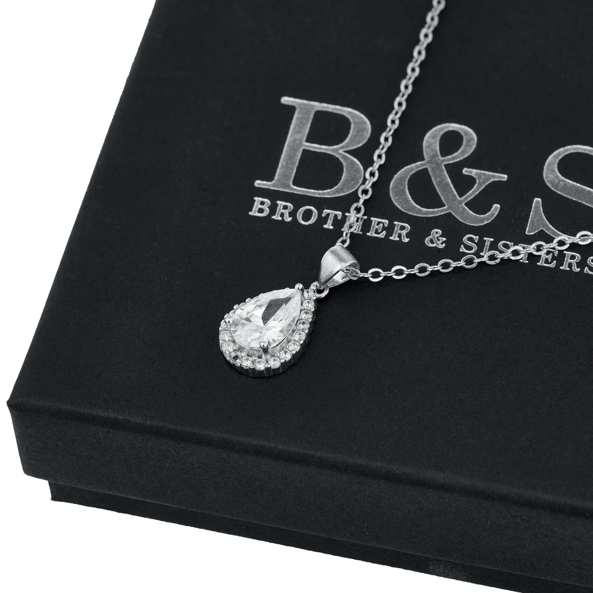 Silver Drop Necklace - Image 3