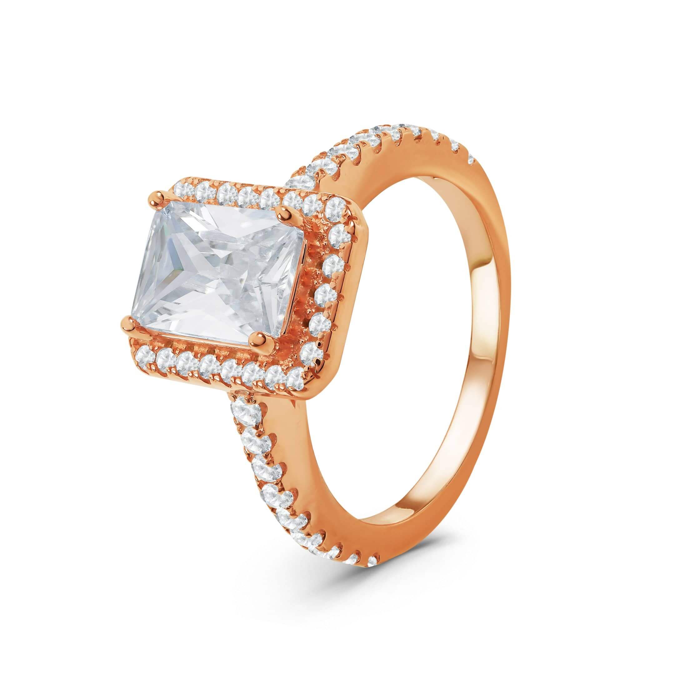 Silver Rectangle Ring - Image 3