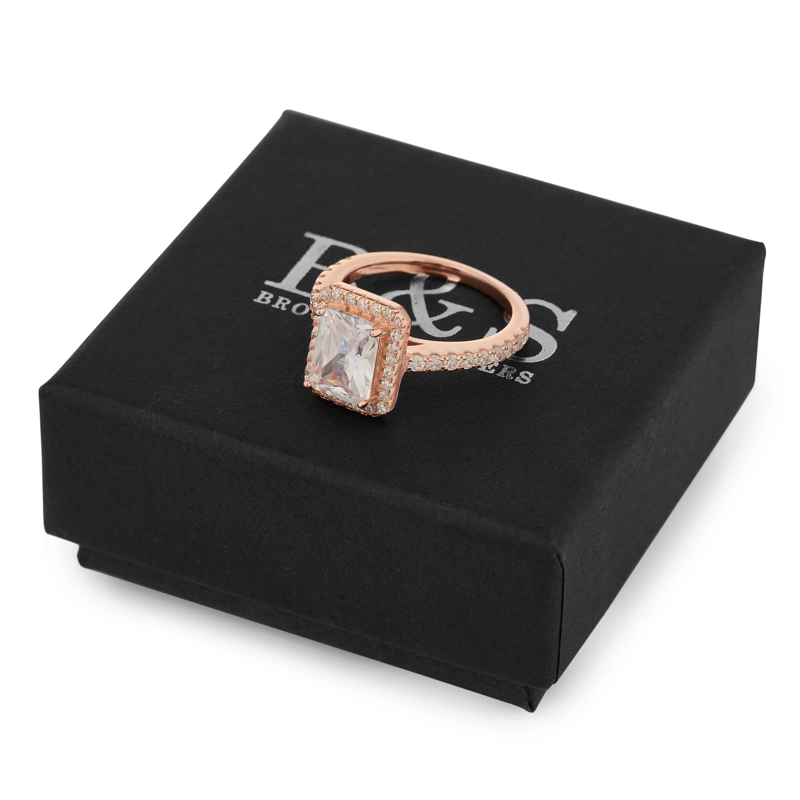 Silver Rectangle Ring - Image 6