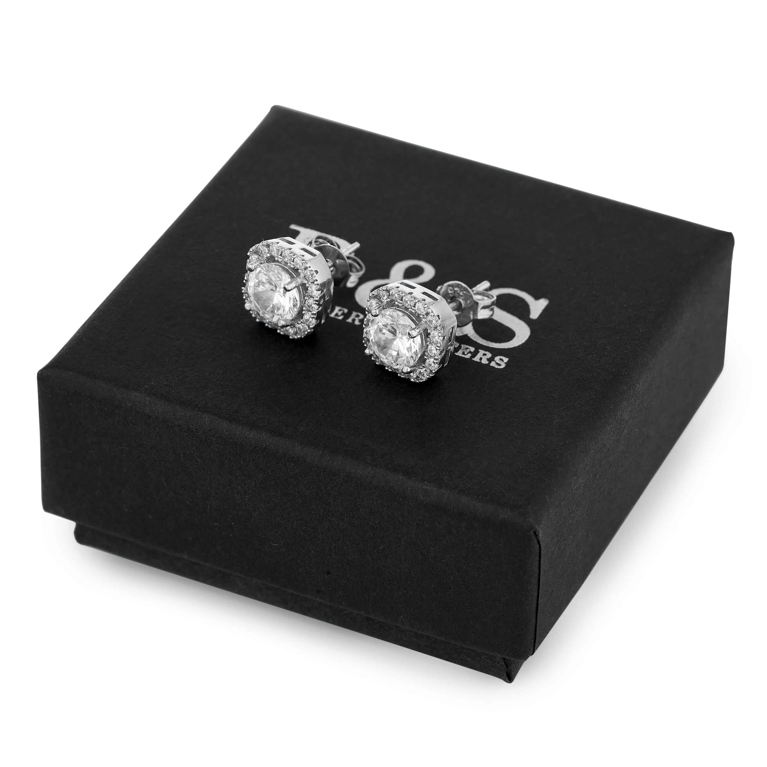 Silver Square Earrings - Image 3