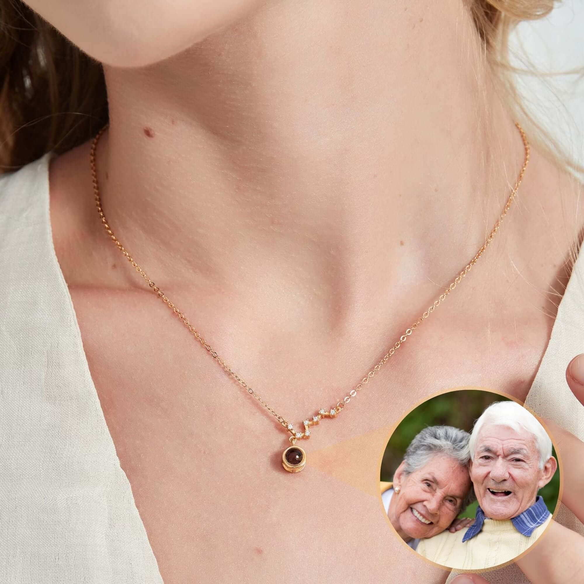 Stars Photo Necklace - Image 2