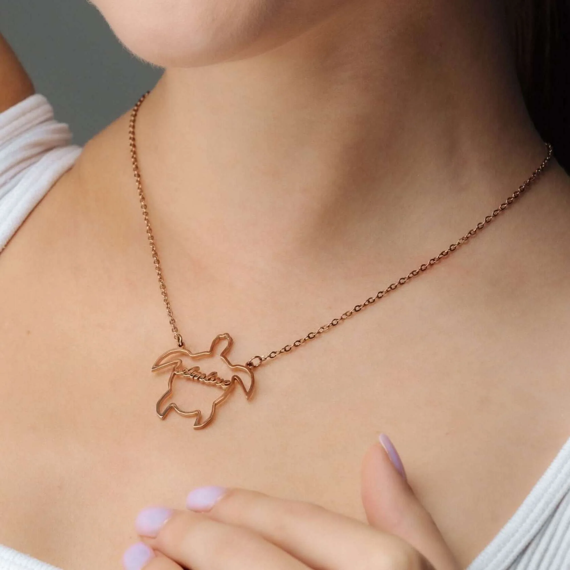 Turtle Name Necklace - Image 7