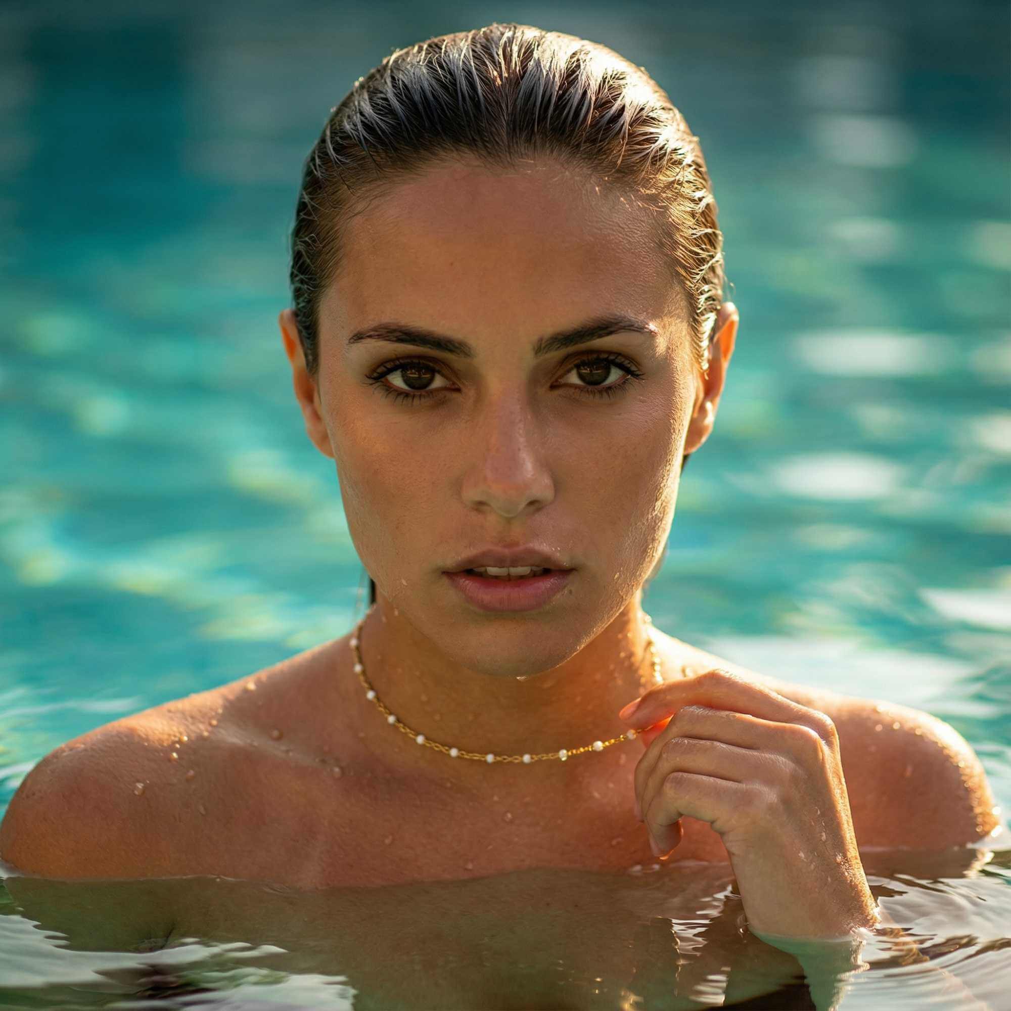 White Beaded Choker - Image 13