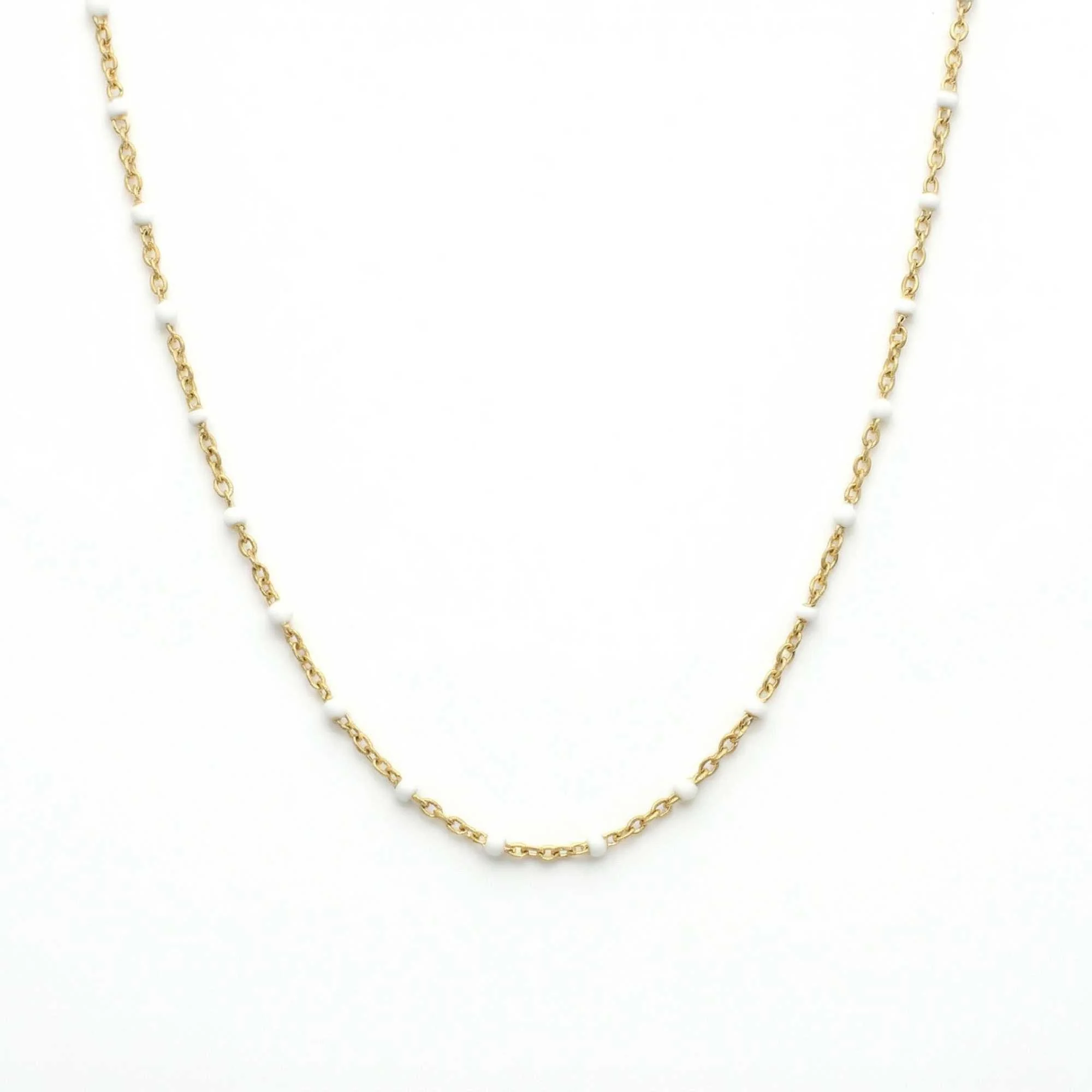 White Beaded Choker - Image 2