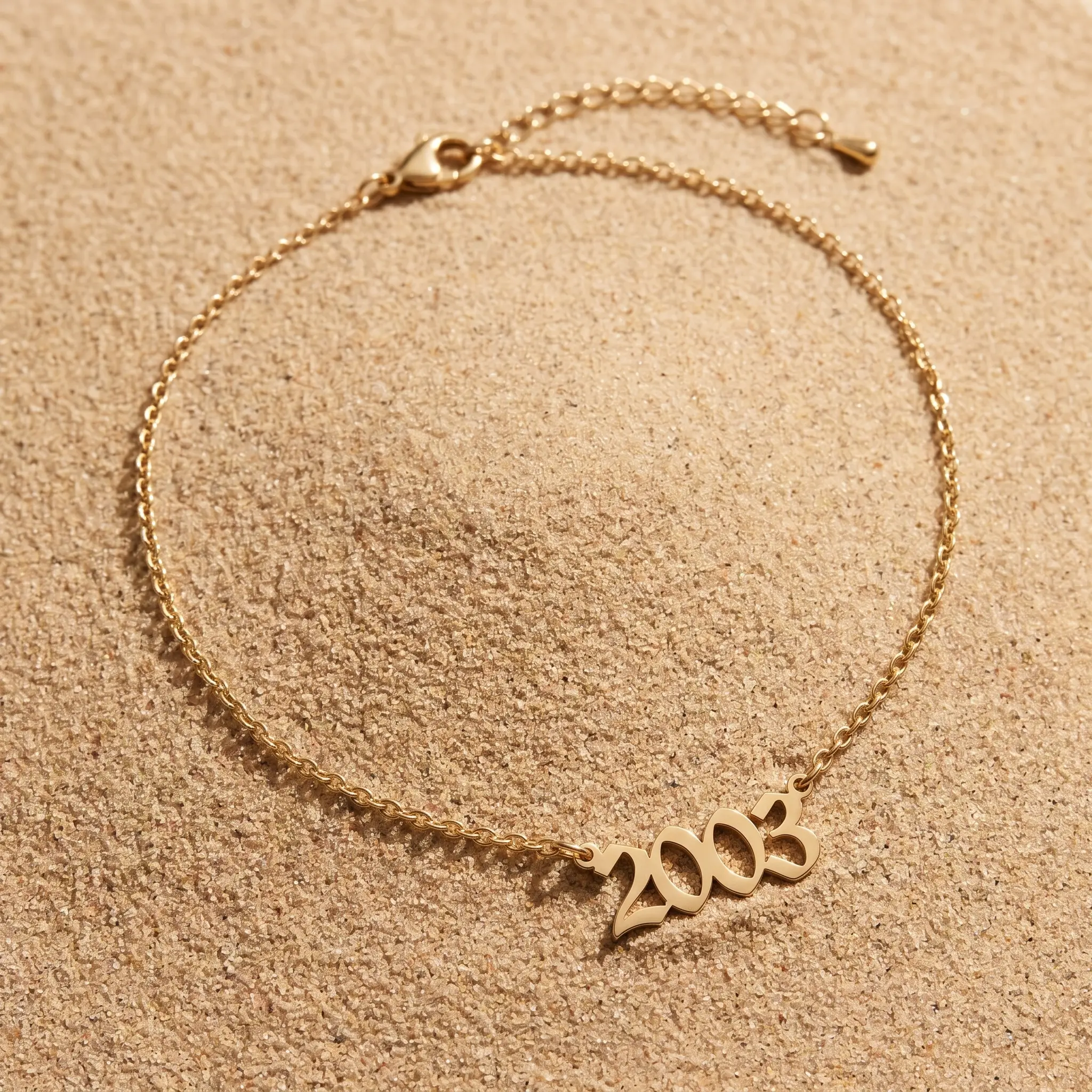 Year Number Anklet - Image 2